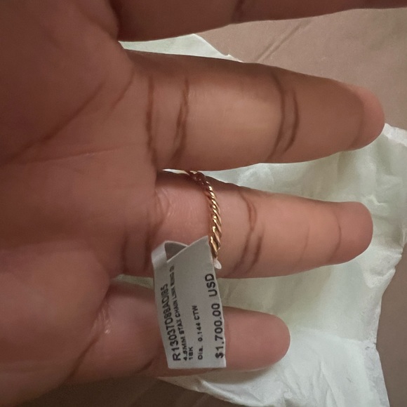 100% AUTHENTIC DAVID YURMAN STAX CHAIN LINK RING - Picture 9 of 9